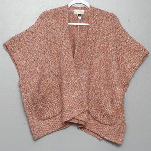 Universal Thread wool blend pink multicolored shrug poncho